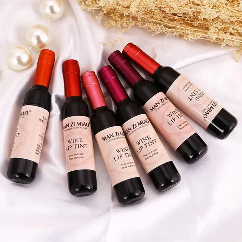 Wine Bottle Shape Lip Tint Set of 6