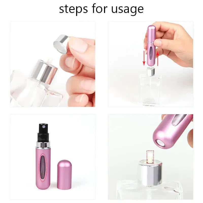 Mini Travel Perfume Atomizer Refillable Spray Bottle