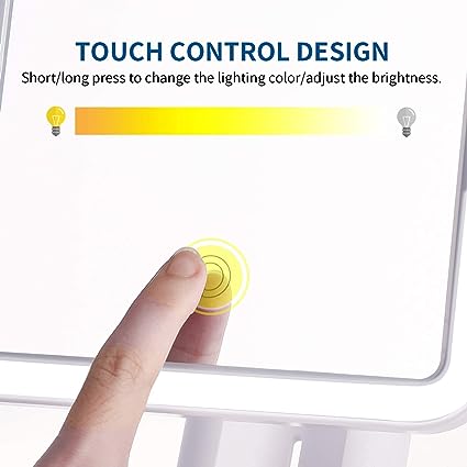 Trifold LED Lights with Mirror