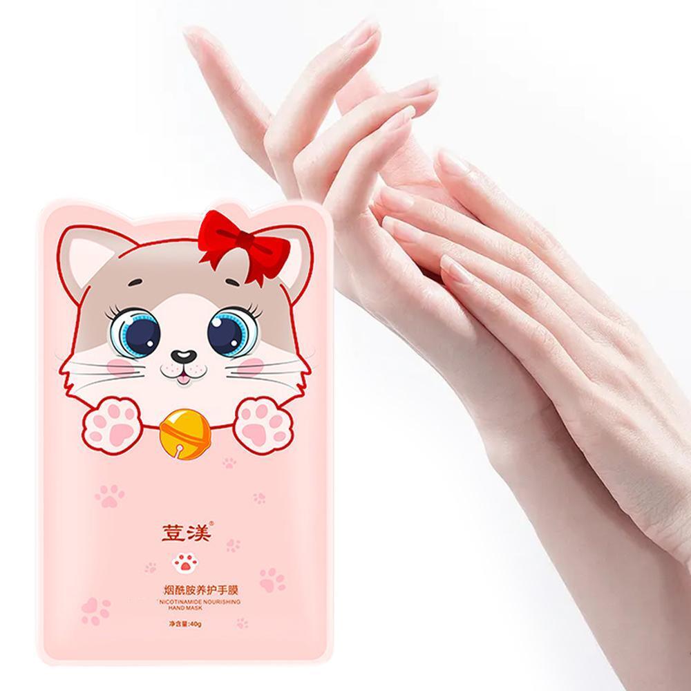 1 Pair Moisturizing Goat Milk Hand Mask Nourishing Exfoliating Hand Mask