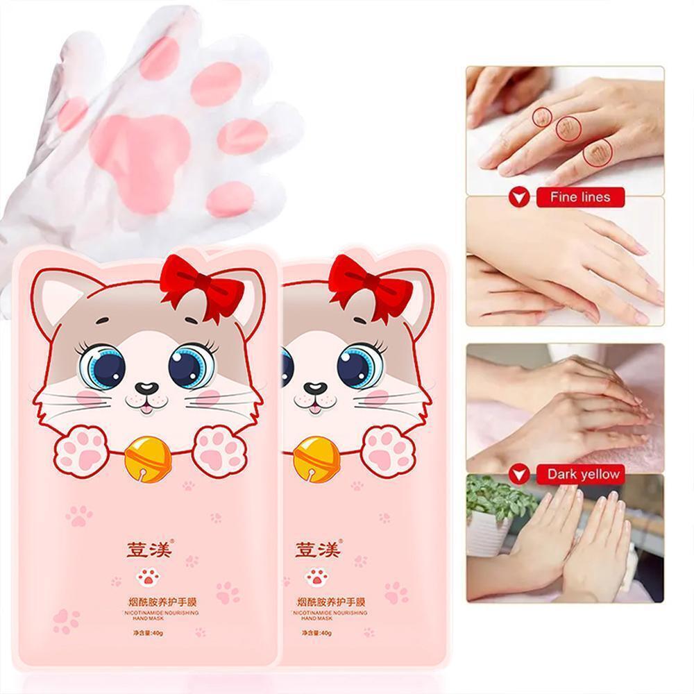 1 Pair Moisturizing Goat Milk Hand Mask Nourishing Exfoliating Hand Mask