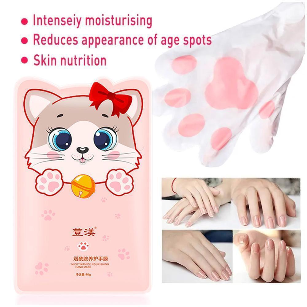 1 Pair Moisturizing Goat Milk Hand Mask Nourishing Exfoliating Hand Mask