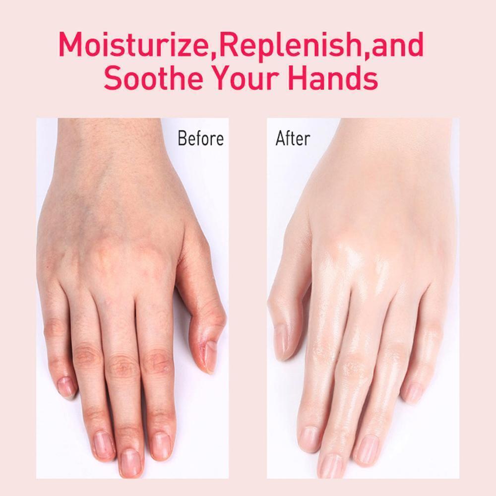 1 Pair Moisturizing Goat Milk Hand Mask Nourishing Exfoliating Hand Mask